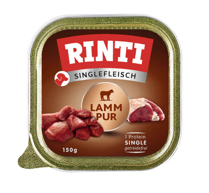 RINTI Hunde-Nassfutter Singlefleisch Lamm Pur